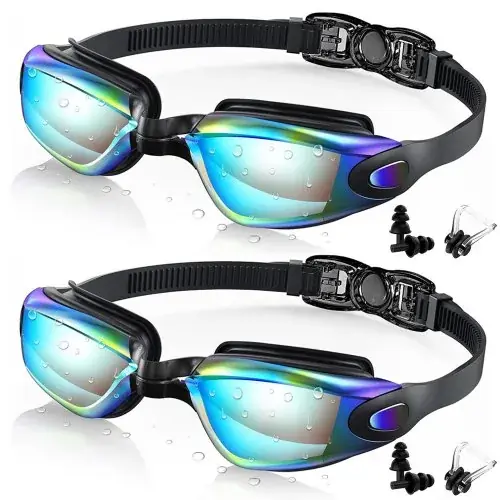 Image de Lunettes de Natation Anti-Buée & UV - Lot de 2