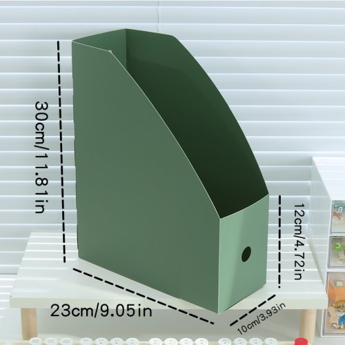 Immagine di Cartella verticale A4 per archiviazione di file da ufficio pieghevole semplice con scatola per inserti di grande capacità 9 scelte di colore