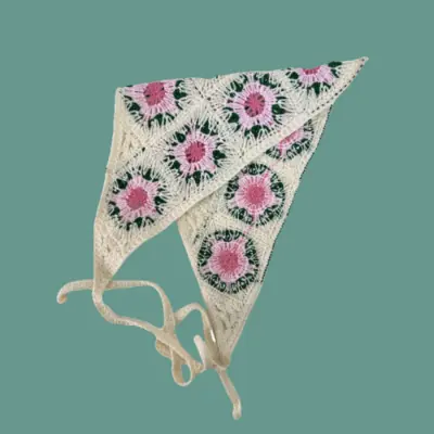 Image de Bandeau Tricoté Fraise - Accessoire de Cheveux Tendance