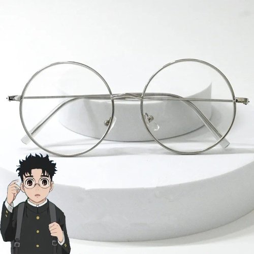 Bild von Cosplay-Brille Ken Takakura – Anime-Stil mit Rundgläsern