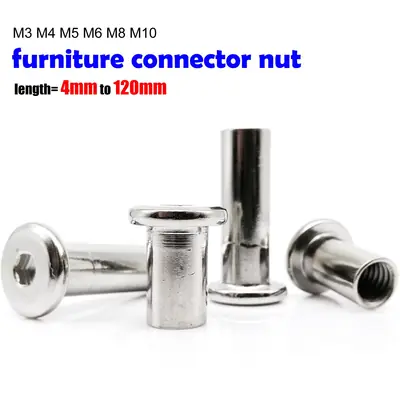 Image de Écrous Hexagonaux Inox M3 à M10 - Connecteurs de Meubles Robustes