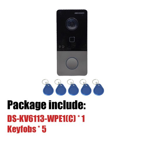 Image de Interphone Vidéo Sans Fil Hikvision 2MP avec WiFi et PoE