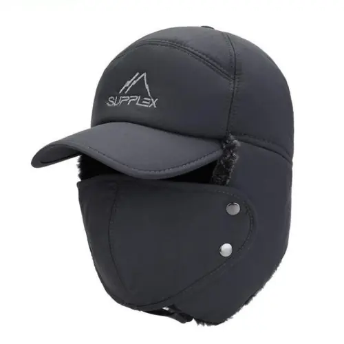 Image de Chapeau de Ski en Fourrure Artificielle Chauffant