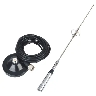 Image de Antenne Mobile VHF/UHF 144-430 MHz avec Câble RG58