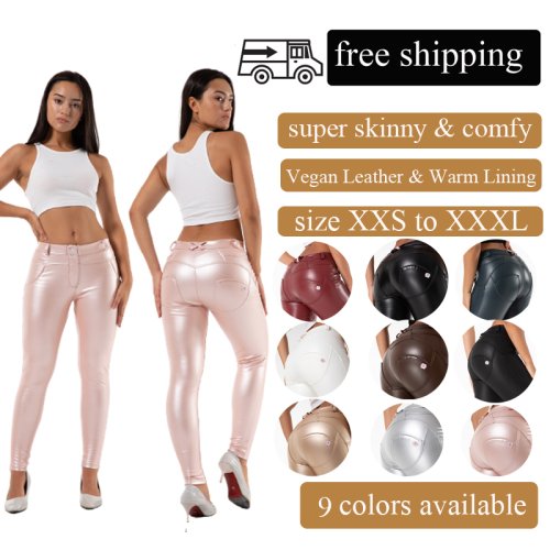 Image de Leggings Thermiques Sexy en Cuir Végétalien - Hiver 2024