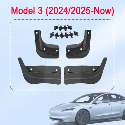 Image de Garde-boue Tesla Model Y & Model 3 2025-2026 - Protection Anti-Projections