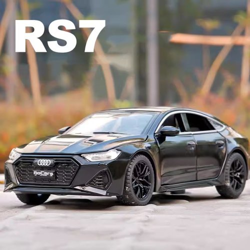 Zdjęcie 1/32 Skala RS7 Model samochodu Zabawka Alloy Diecast Wysoka symulacja z dźwiękiem i światłem Pojazdy do wycofania Zabawki dla dzieci Prezenty świąteczne