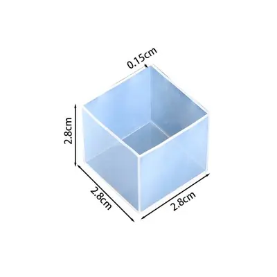 Image de Moule Silicone Cube Transparent pour Résine Époxy
