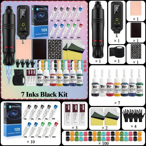 7 encres noir kit
