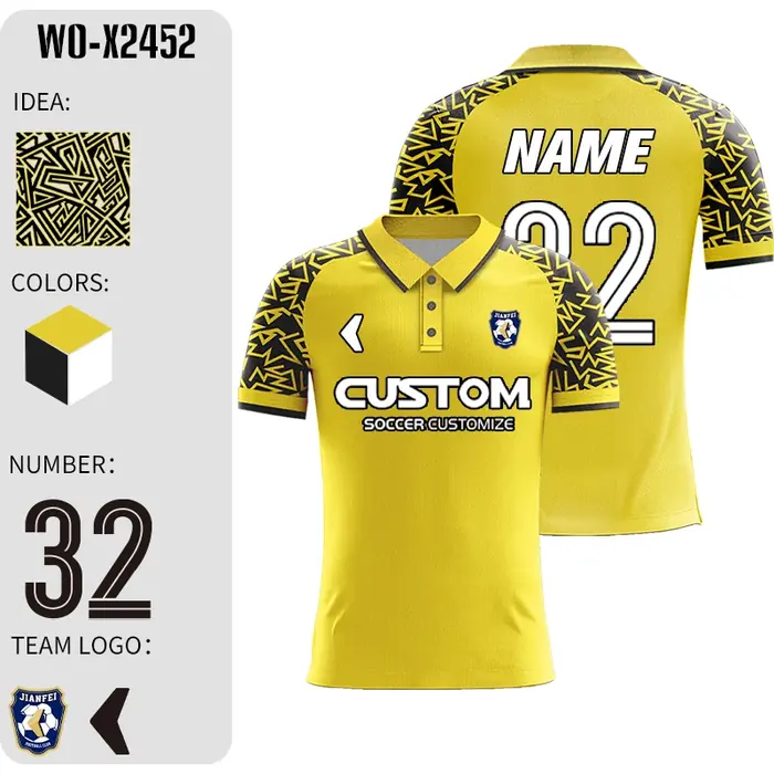 Image de Maillots de Football Personnalisés - Grande Taille & Broderie Logo