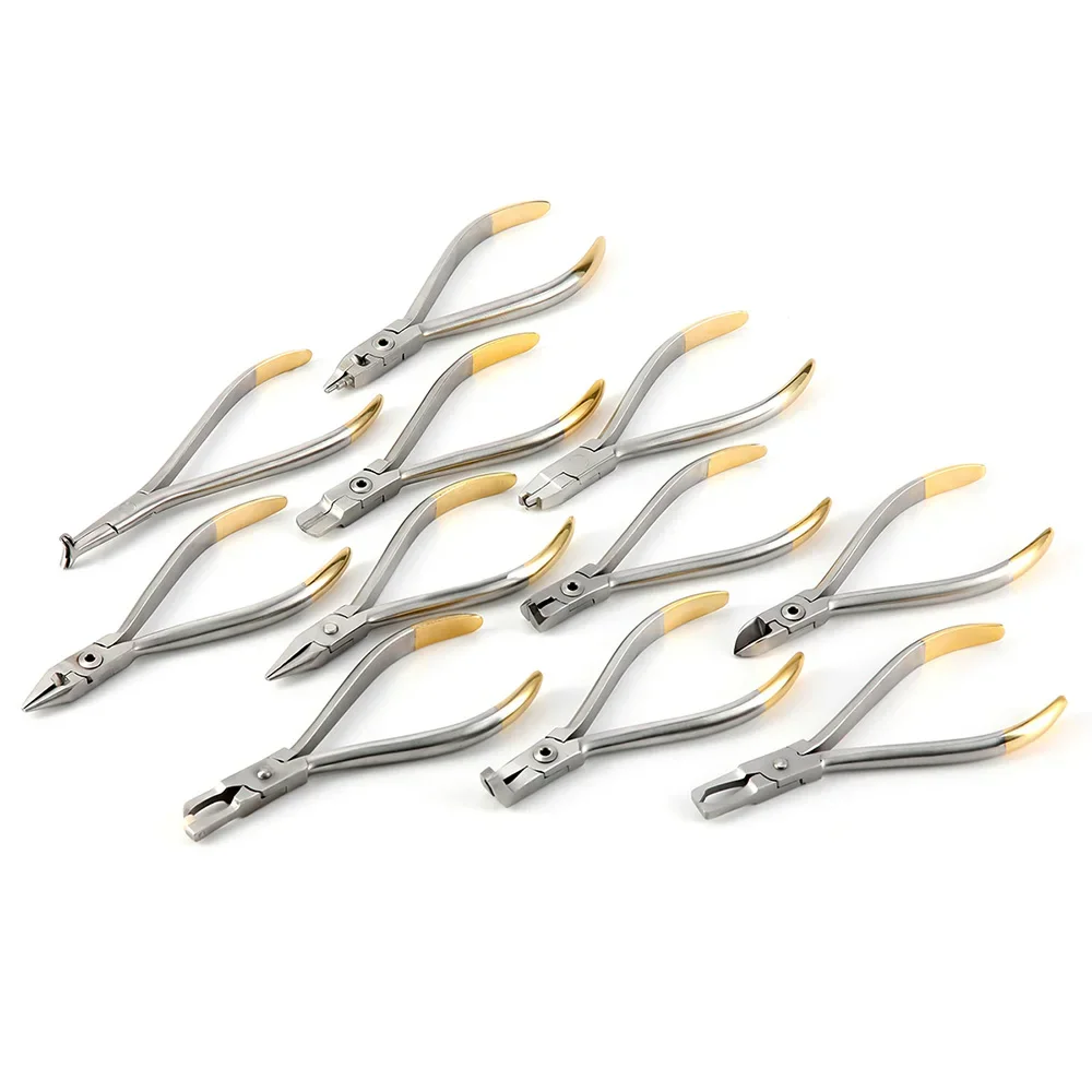 Immagine di Pinza Ortodontica Dentale in Acciaio Inossidabile - Strumento Professionale per Legatura, Rimozione Fascia e Taglio Distale
