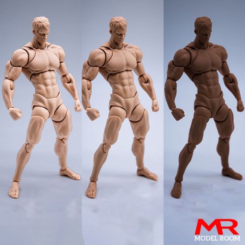 Afbeelding van Super Flexibele Action Figure 1:12 - Spierbouw Man 16 cm