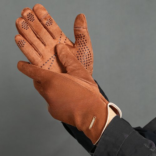 Image of Premium Winter Warm Gloves for Men – Outdoor Cycling and Driving, Suede & Fleece Lined, Thickened Non-Slip Touch Screen Design