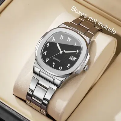 Image de Montre Homme Luxe Cadran Carré Quartz - Style Affaires