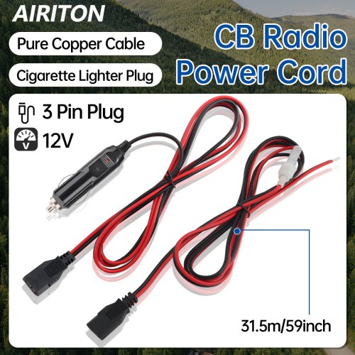Image de Câble Alimentation CB 12V - 15m avec Allume-Cigare
