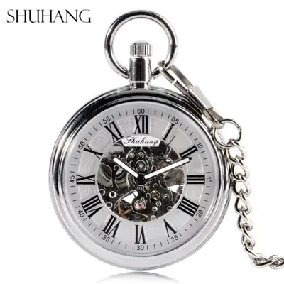 Image de Montre de Poche Mécanique Homme - Style Classique & Élégant