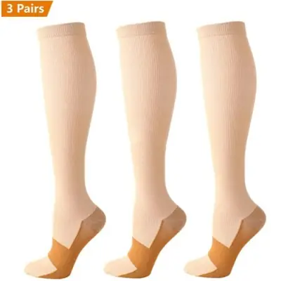 Image de Chaussettes de Compression Cuivre - Soulagement Anti-Fatigue