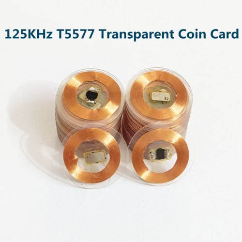 Afbeelding van Herschrijfbare RFID Smart Chip Tag 125kHz - Transparante Kaart met EM4305 Chip voor Toegangscontrole en Kopieerfunctie