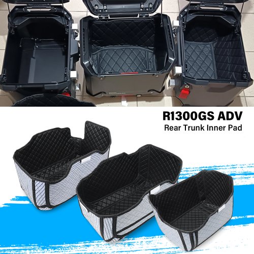 Afbeelding van Top Zijkoffer Binnenkussen voor BMW R1300GS Adventure, R1300GS Adv, GSA, GSA1300 2024-2025 – Kofferbak Inlegkussens met Bescherming en Extra Comfort