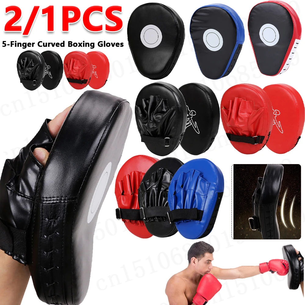 Image of Premium PU Kickboxing Training Gloves with Punching Pad for Muay Thai, Sanda, and Free Fight – Ideal for Adults and Kids
