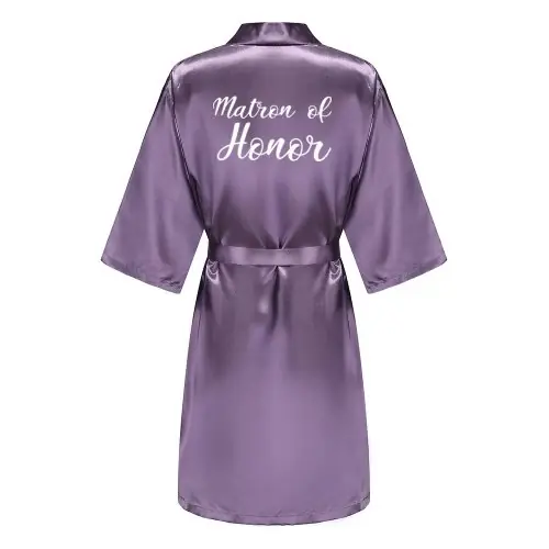 Image de Peignoir Mariée Satin Soie - Élégance & Confort