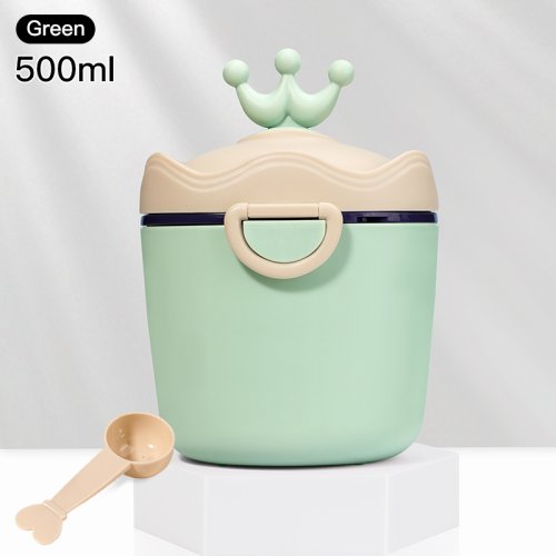 Image de Boîte de Rangement pour Lait en Poudre - Couronne Portable 330ml & 500ml