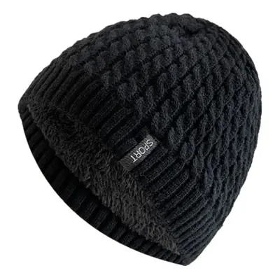 Image de Bonnet Tricoté Unisexe Doublé Fourrure - Hiver Chaud & À La Mode