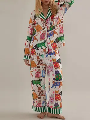 Image de Pyjama Imprimé Animal Femme - Confort & Style