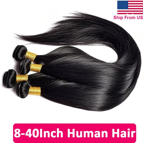 Immagine di Estensioni Capelli Umani Lisci Brasiliani 100% Naturali