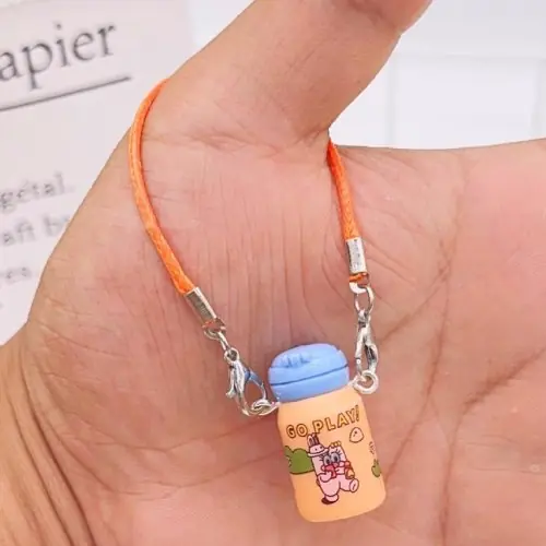 Image de Pendentif Labubu Mignon - Ornement Miniature pour Maison de Poupée & Téléphone