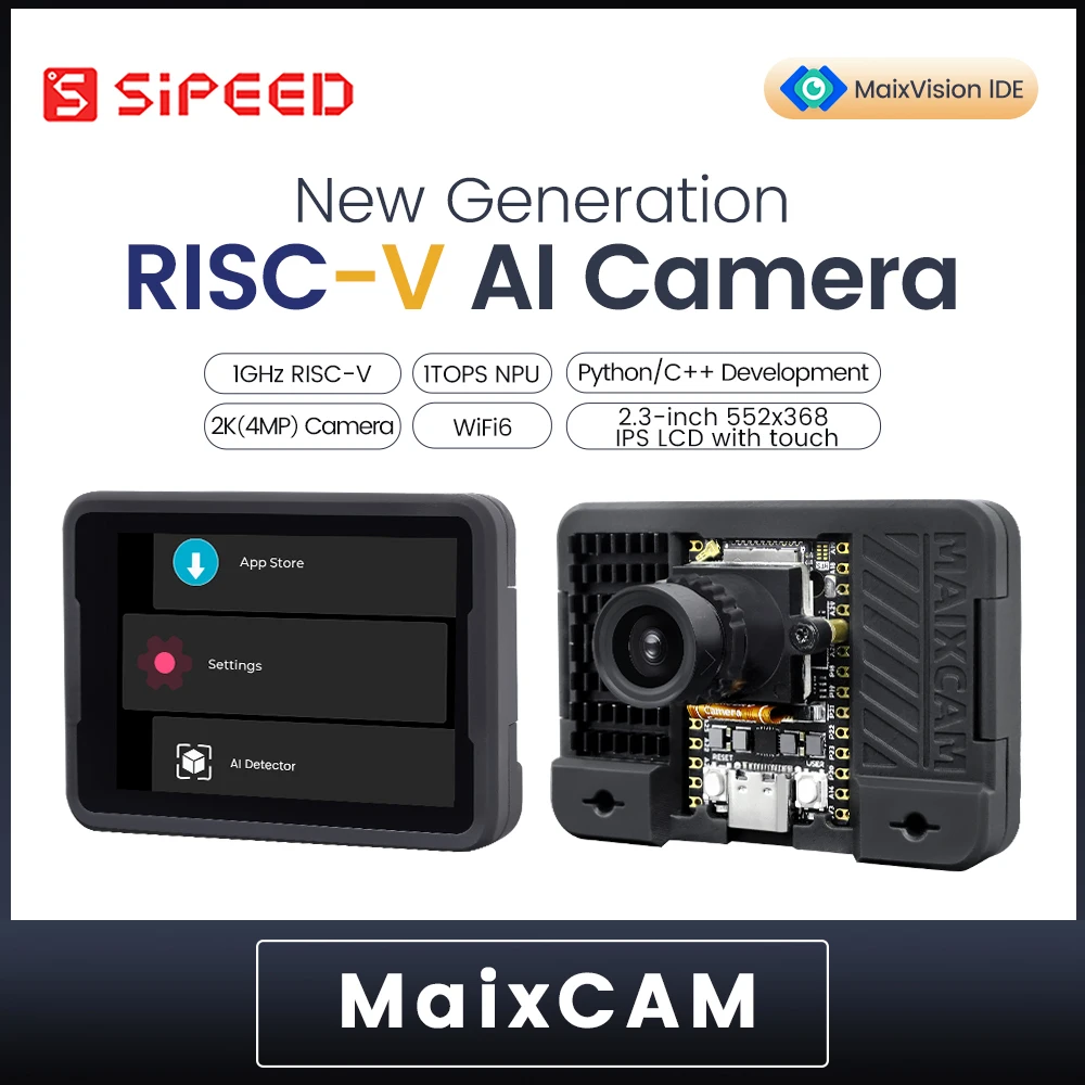 Image de Sipeed MaixCam RISC-V AI - Caméra Intelligente avec NPU & WiFi 6