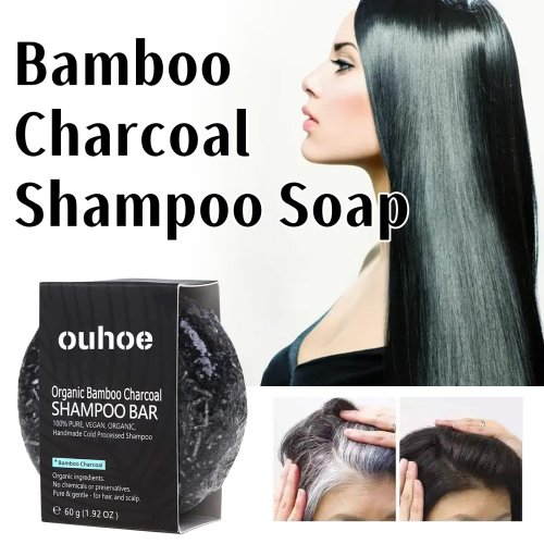 Image de Shampoing Charbon de Bambou - Nettoyant Profond & Nourrissant