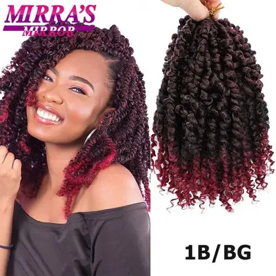 Image de Extensions de Cheveux Torsadées Courtes - Style Passion Twist