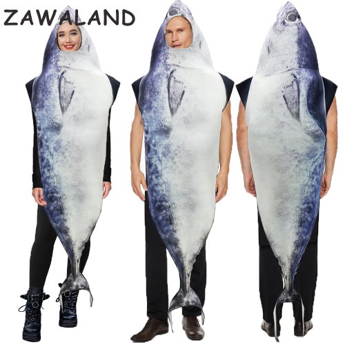 Zdjęcie Kostium Rybki dla Dorosłych – Śmieszny Cosplay na Halloween