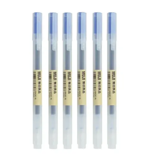 Image de Stylos Gel Kawaii 6-8 Pièces - Noir, Rouge, Bleu