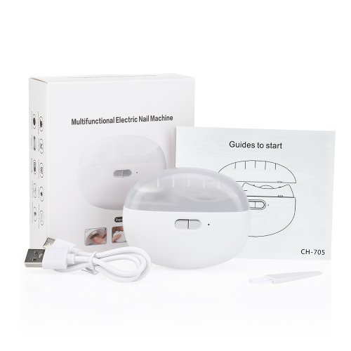 Immagine di Tagliaunghie Elettrico 2 in 1 con Lucidatrice per Manicure Professionale – Trimmer Automatico per Unghie di Bambini e Adulti
