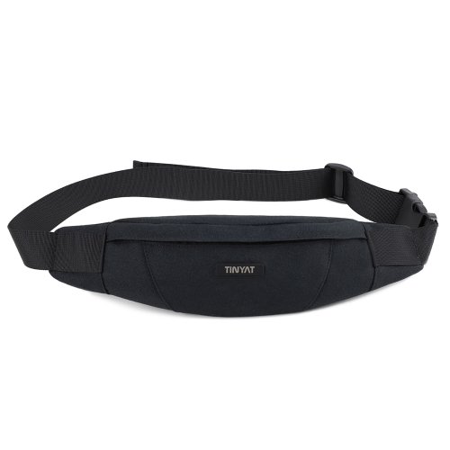 Bild von TINYAT Männer Taille Tasche Pack Geldbörse Wasserdichte Leinwand Reise Telefon Gürtel Tasche Tasche für Männer Frauen Casual Tasche für Gürtel Hüfte Pack