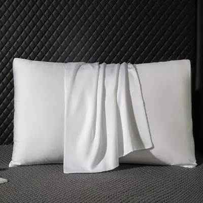 Image de Taie d'oreiller en Soie de Mûrier 100% - Douceur & Protection