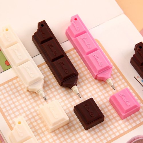 Afbeelding van Schattige Kawaii Chocolade Balpen – Creatief School- en Kantoorartikel voor Kinderen en Volwassenen