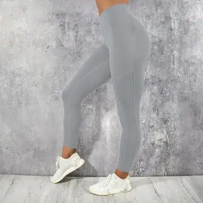 Leggings de Fitness Taille Haute pour Femmes avec Poche