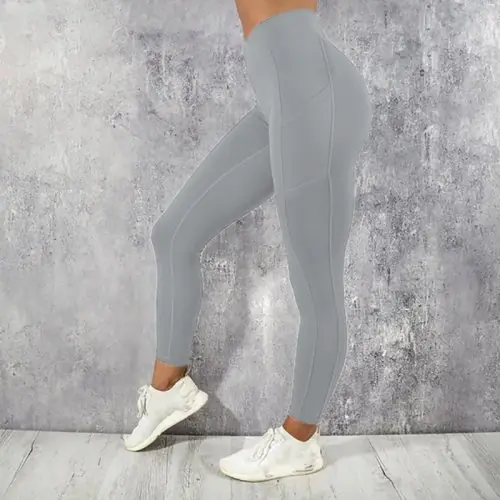 Image de Leggings de Fitness Taille Haute pour Femmes avec Poche