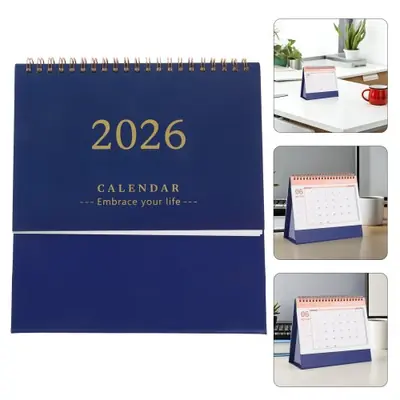 Image de Calendrier de Bureau 2026 - Planificateur Journalier & Bloc-Notes