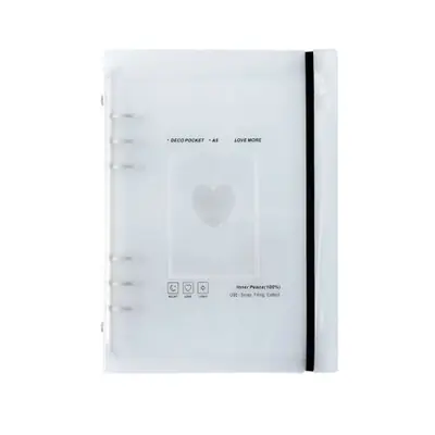 Image de Classeur Coeur A5 Rechargeable pour Filles