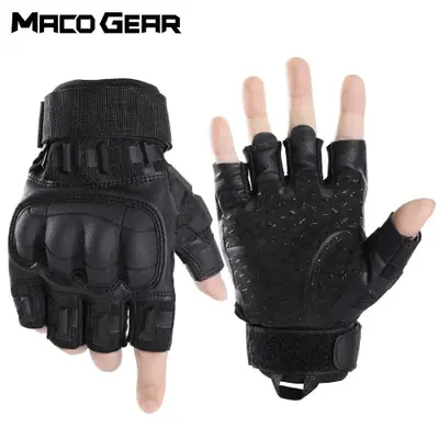 Image de Gants Tactiques Écran Tactile - Anti-Dérapants en Cuir PU