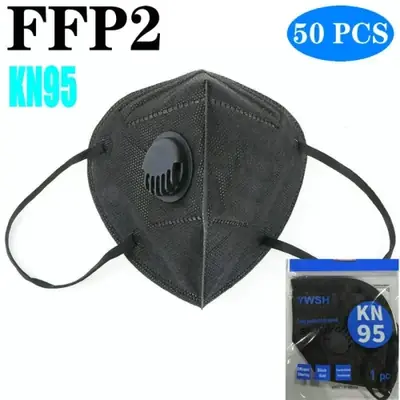 Image de Masque Respiratoire FFP2 KN95 à Valve - Protection Adulte 5 Couches