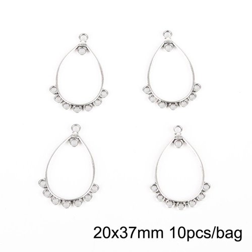 Imagen de Conectores de Plata Antigua para Joyería - 10 Piezas