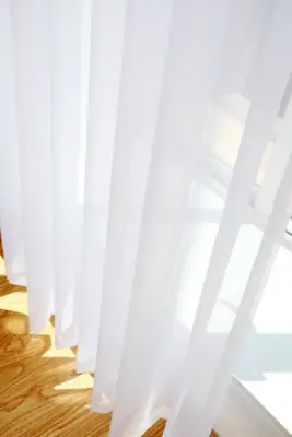 Image de Rideaux Tulle Blancs Personnalisés - Élégance & Lumière