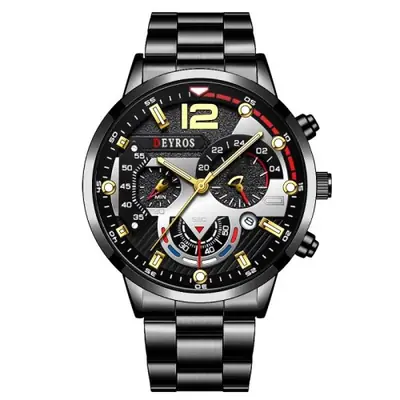 Image de Montre Homme Quartz Acier Inoxydable - Élégance & Performance