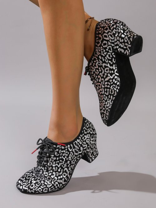 Zdjęcie Damskie buty do tańca latynoskiego damskie profesjonalne buty do tańca towarzyskiego damskie obcasy buty do tańca nowoczesnego damskie ćwiczą zamknięte palce ﻿