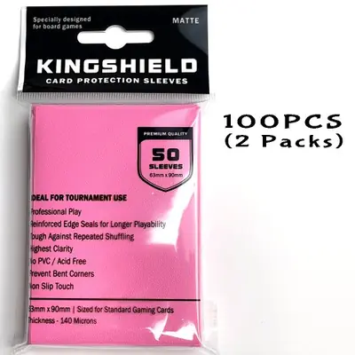 Image de Protège-Cartes Kingshield 63x90mm - 100 Unités